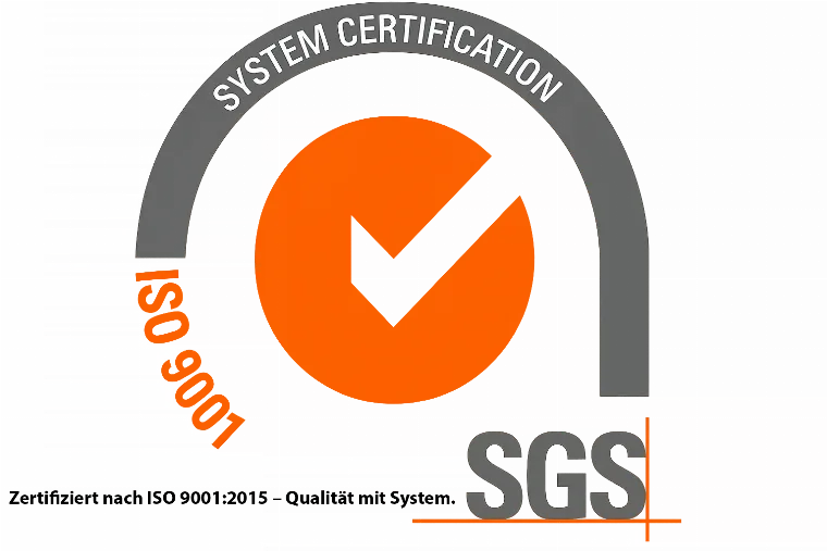 SGS ISO 9001:2015 zertifiziert – Qualität mit System